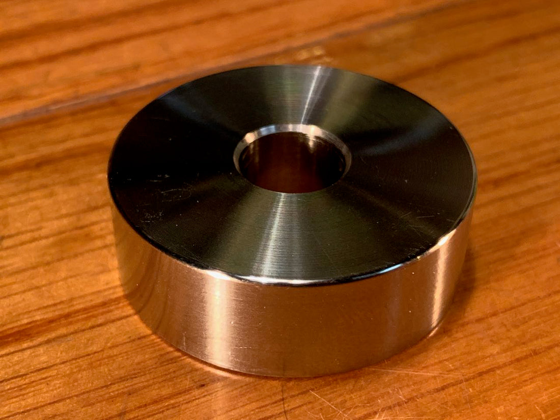 EXTSW  7/16" ID x 1.490" OD x 1/2" Thick 304 Stainless Spacer