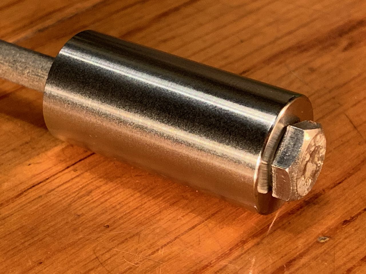 EXTSW .257” ID x .740" OD x 1 1/2" Long 316 Stainless Spacer