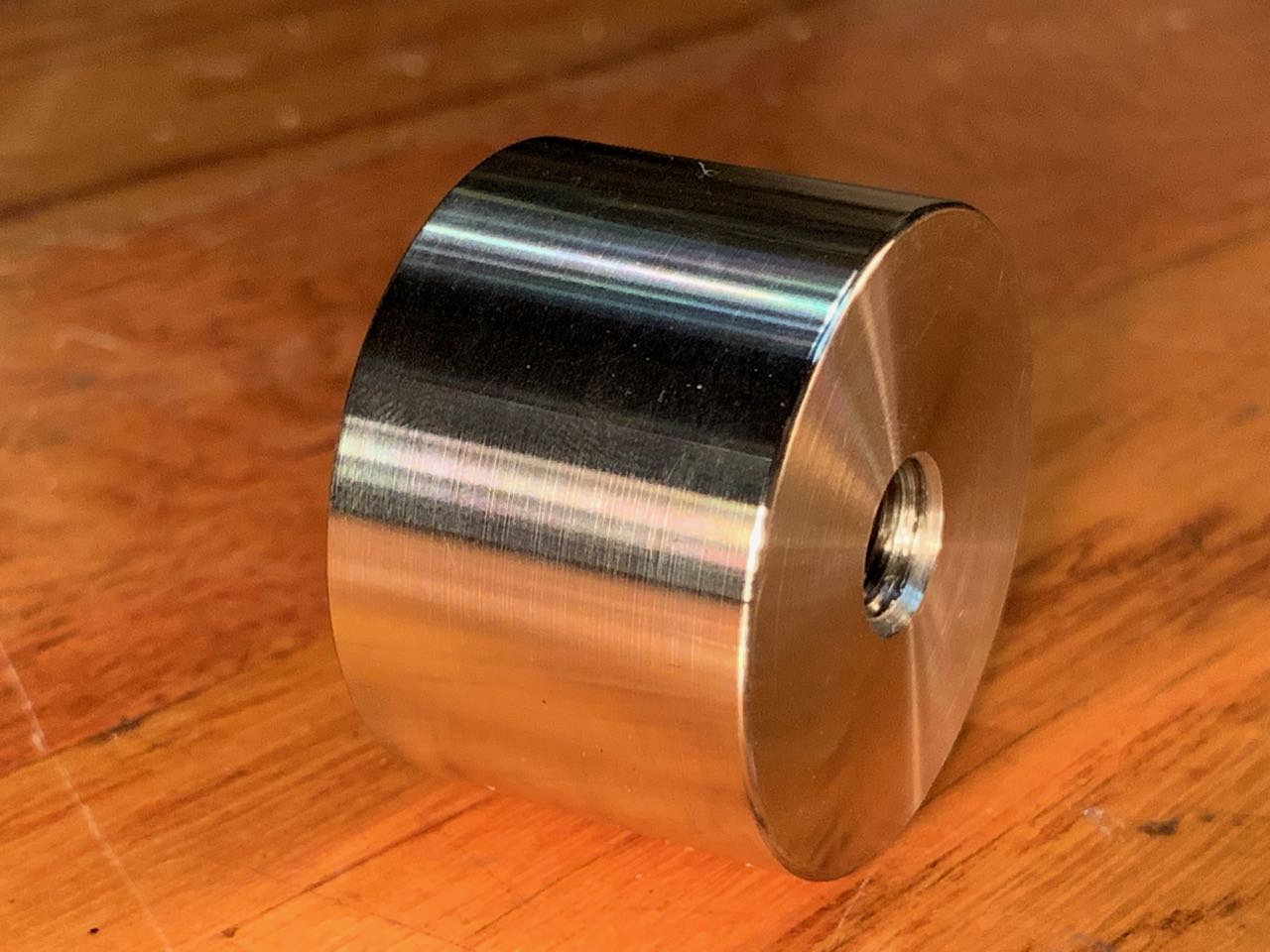 EXTSW 3/8-16 tapped / threaded ID x ( 1 1/2” / 1.490") OD x 1" Thick 304 SS Spacer