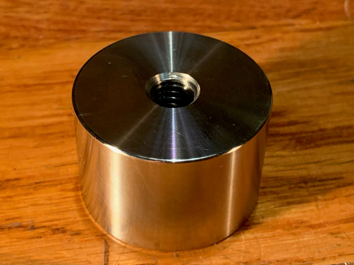 EXTSW 3/8-16 tapped / threaded ID x 1.490" OD x 1" Thick 304 SS Spacer