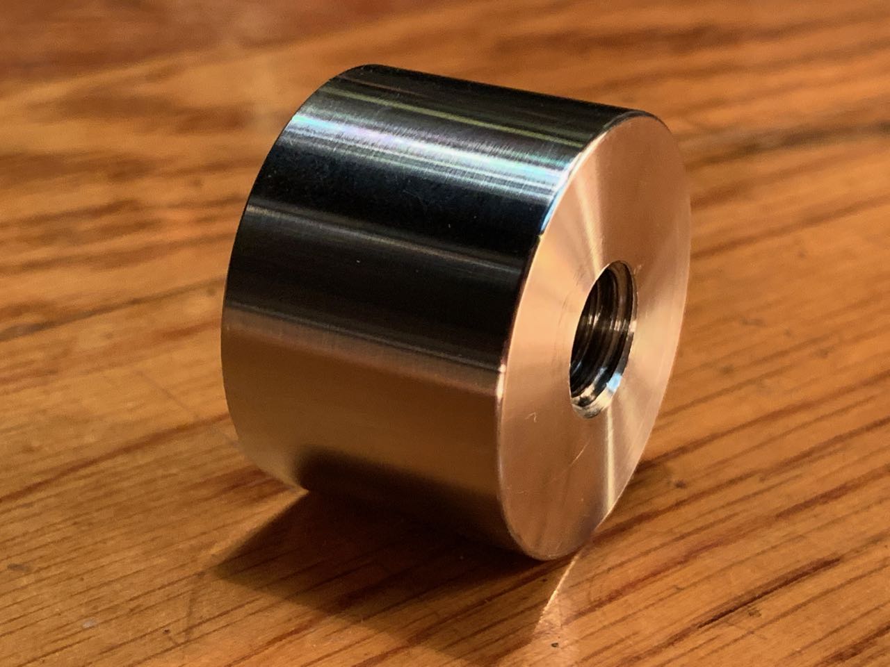 EXTSW 1/2-13 Tapped ID x 1 1/2" (1.490") OD x 1" Thick 304 Stainless Spacer