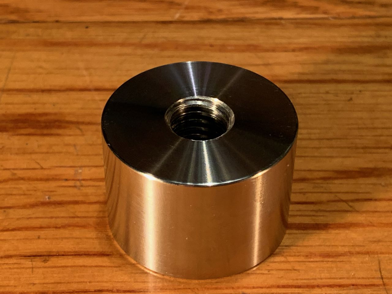 EXTSW 1/2-13 Tapped ID x 1 1/2" (1.490") OD x 1" Thick 304 Stainless Spacer