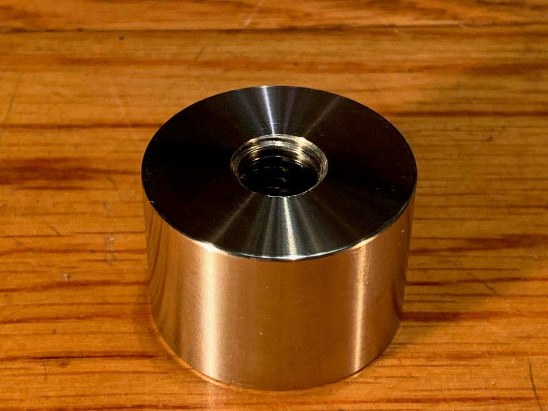 EXTSW 1/2-13 Tapped ID x 1 1/2" (1.490") OD x 1" Thick 304 Stainless Spacer