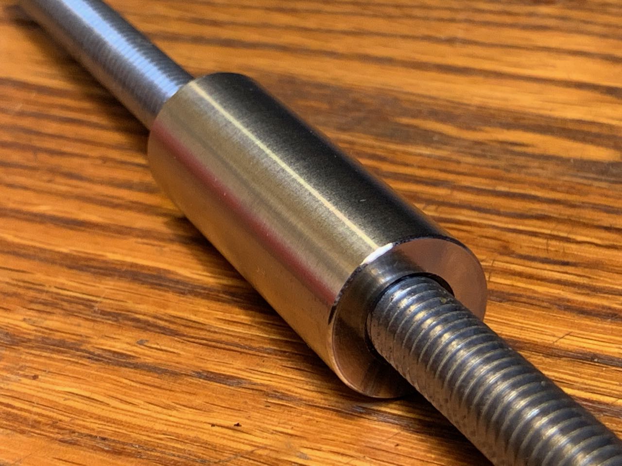 EXTSW .323" ID x .687" OD x 2" thick 316 Stainless Spacer