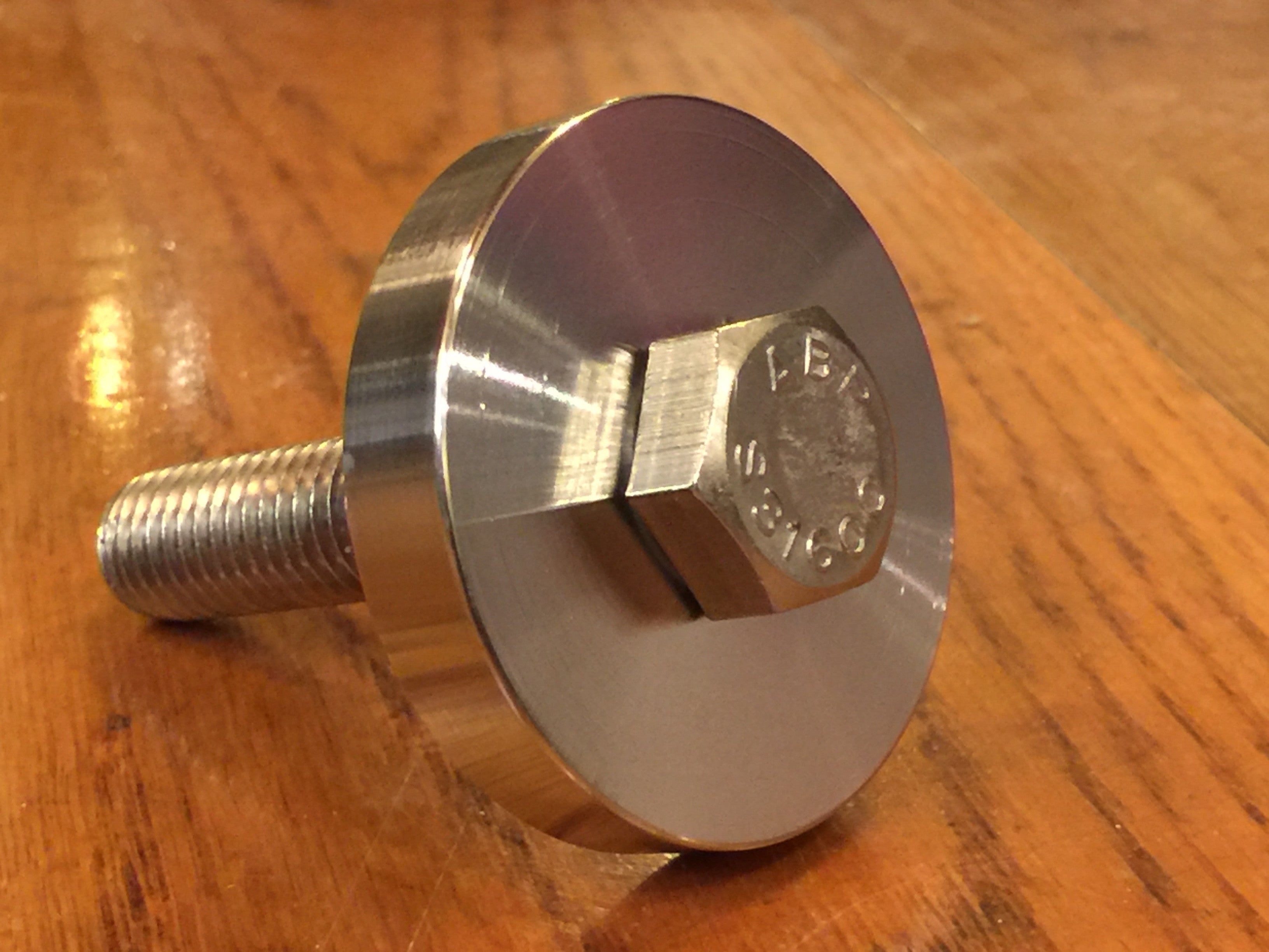 EXTSW .507" ID x 1.990" OD x 3/8” Thick 316 Stainless Spacer