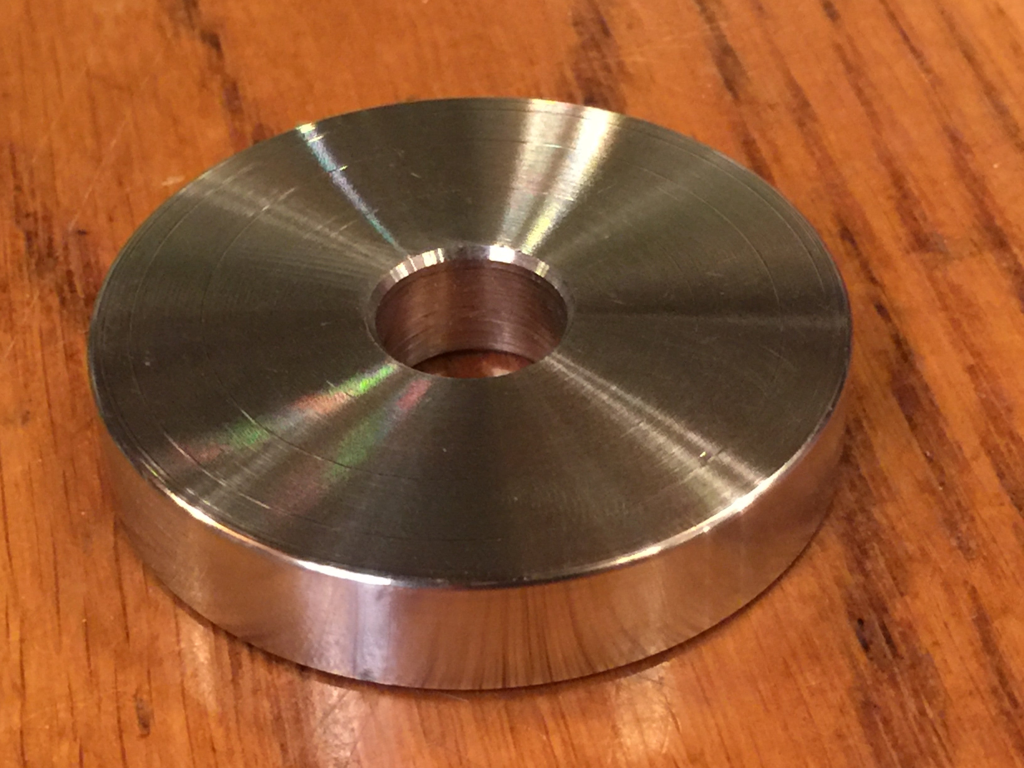 EXTSW .507" ID x 1.990" OD x 3/8” Thick 316 Stainless Spacer