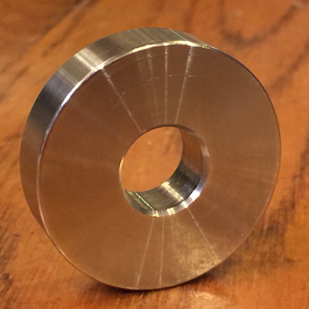 EXTSW  1/2" ID x 1.490" OD x 3/8" Thick 304 Stainless Spacer