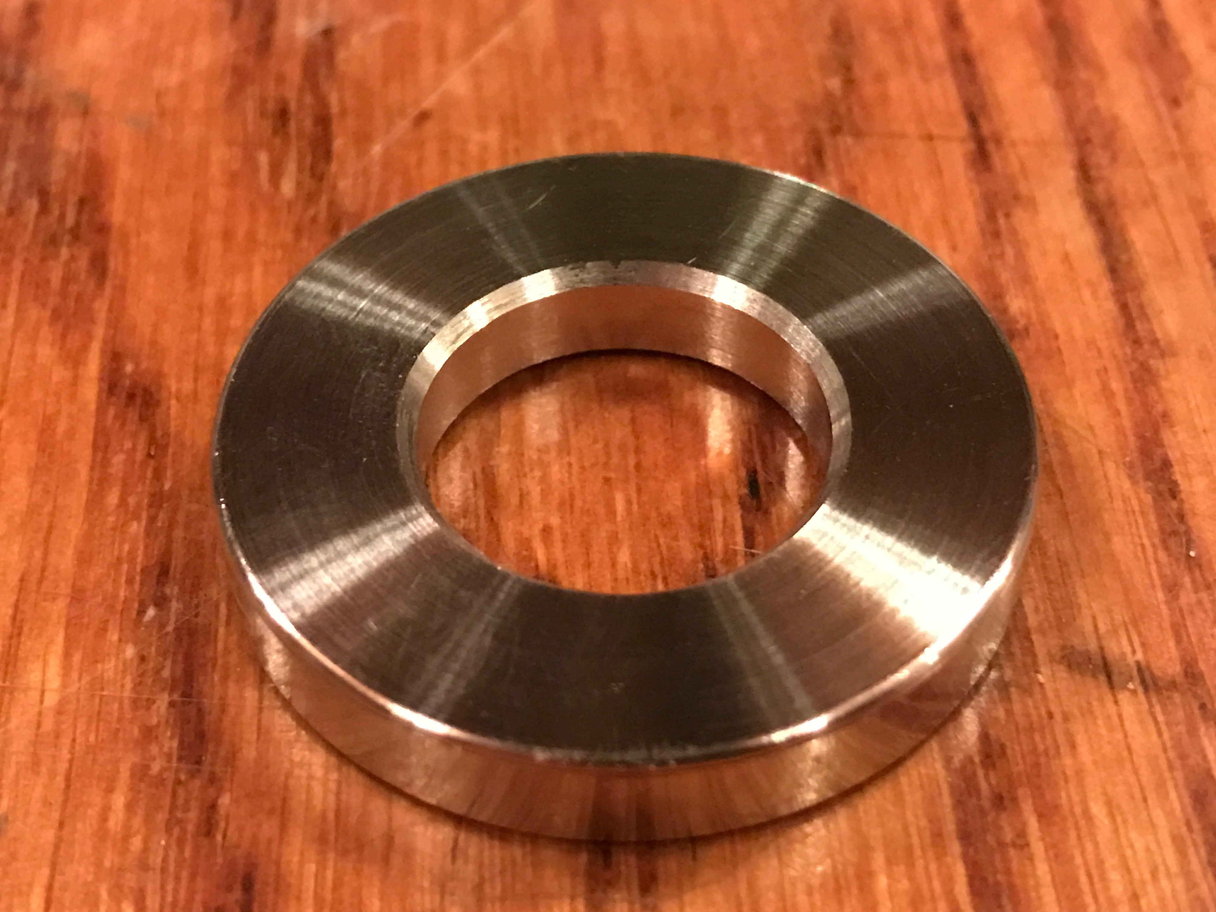 EXTSW .757 ID x 1.490" OD x 1/4" Thick 304 Stainless Spacer